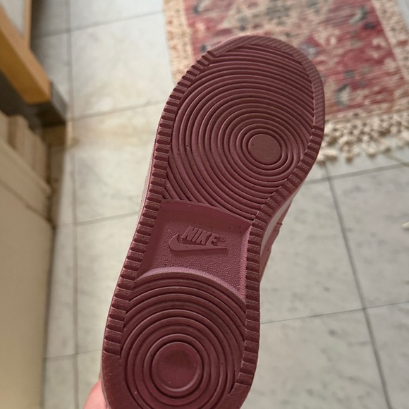 Nike Women's Court Vision Low Next Nature Pink and White Sneakers - Picture 3 of 4